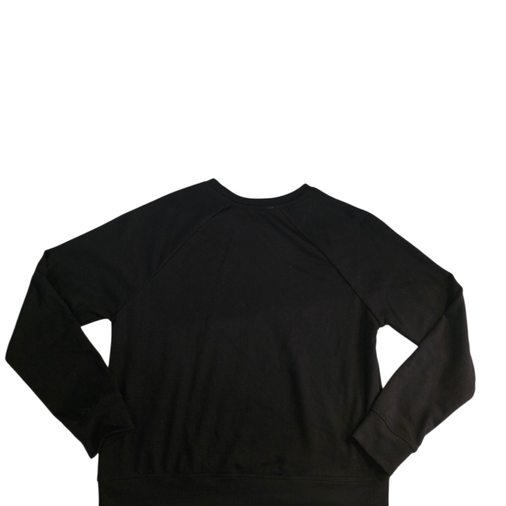 Philosophy Womens Black Lightweight Sweatshirt Top Glitter Red Heart Size Sm - Picture 2 of 5